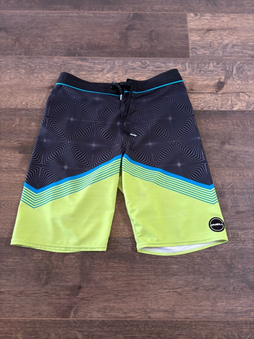 O'Neill Hyperfreak Blue Bathing Suit Board Shorts Mens Size 28 EUC